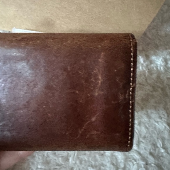 EXTREMELY RARE Coach Brown Leather Keyholder with Box - Picture 3 of 12